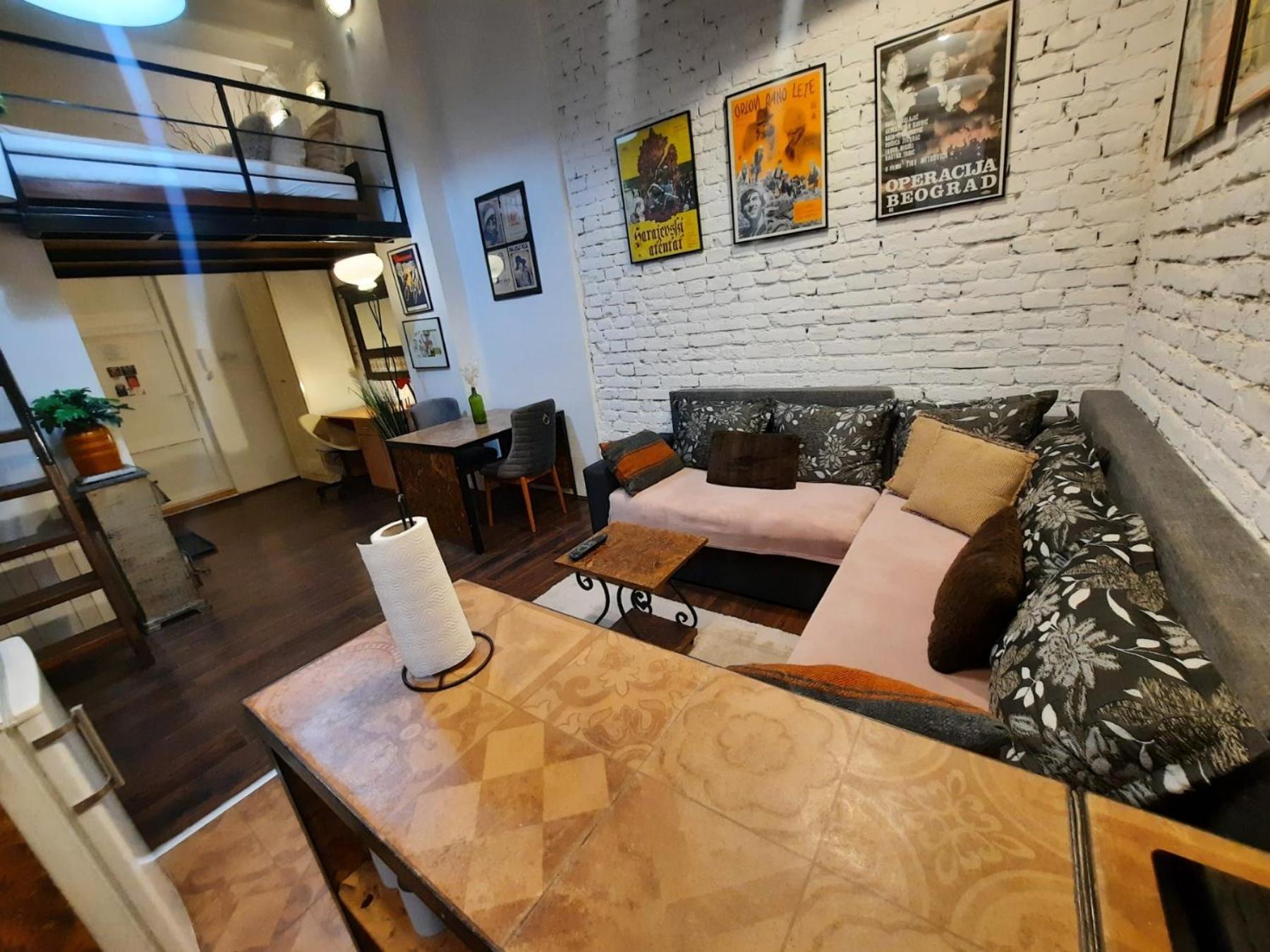 Apartamento Authentic Belgrade Centre - Split Level Loft With Patio In Courtyard Exterior foto