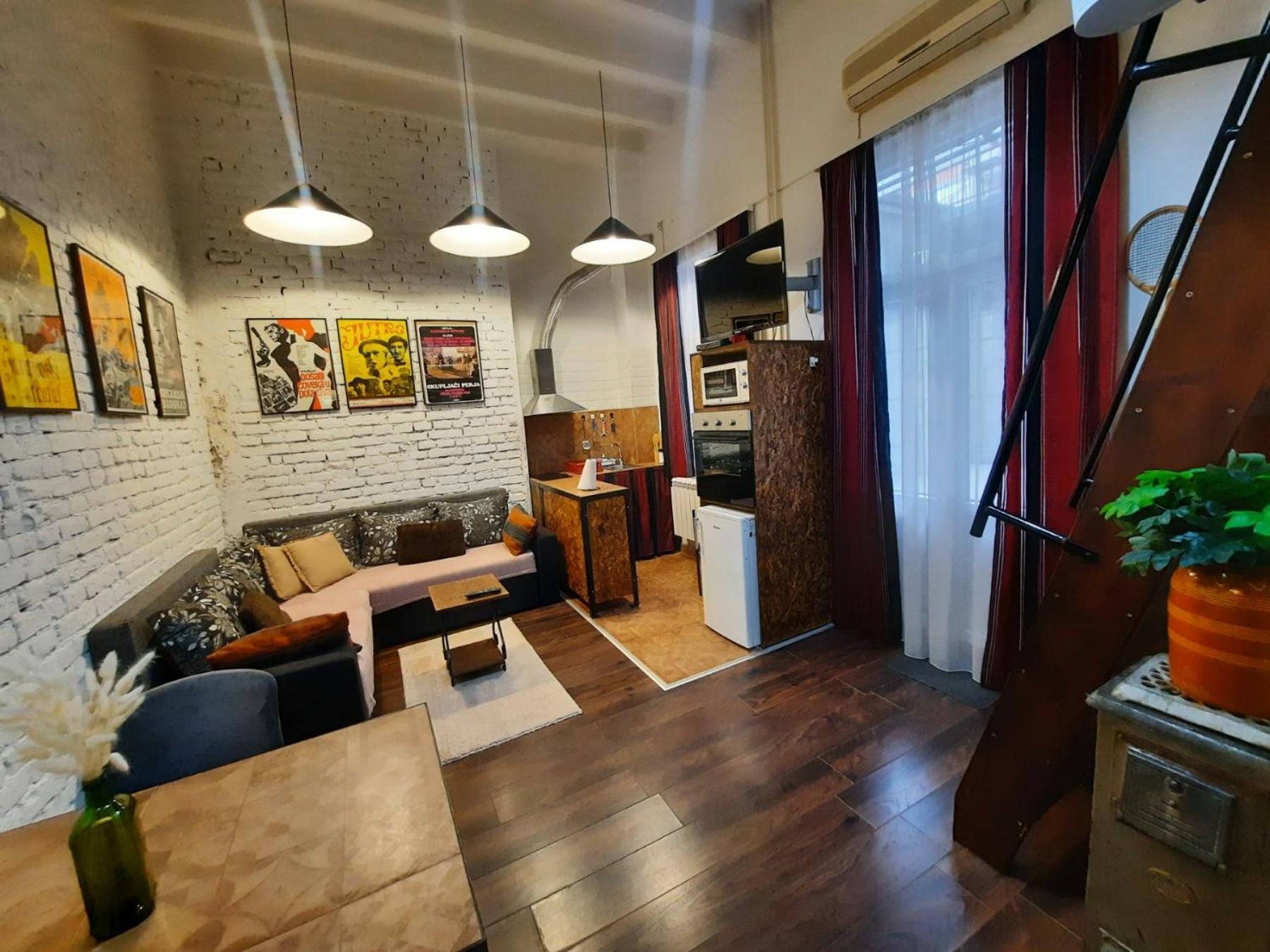 Apartamento Authentic Belgrade Centre - Split Level Loft With Patio In Courtyard Exterior foto